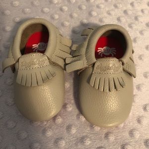 Itzy Ritzy leather baby moccasins